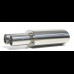 Twin Round Stainless Steel Polished Exhaust Muffler Universal